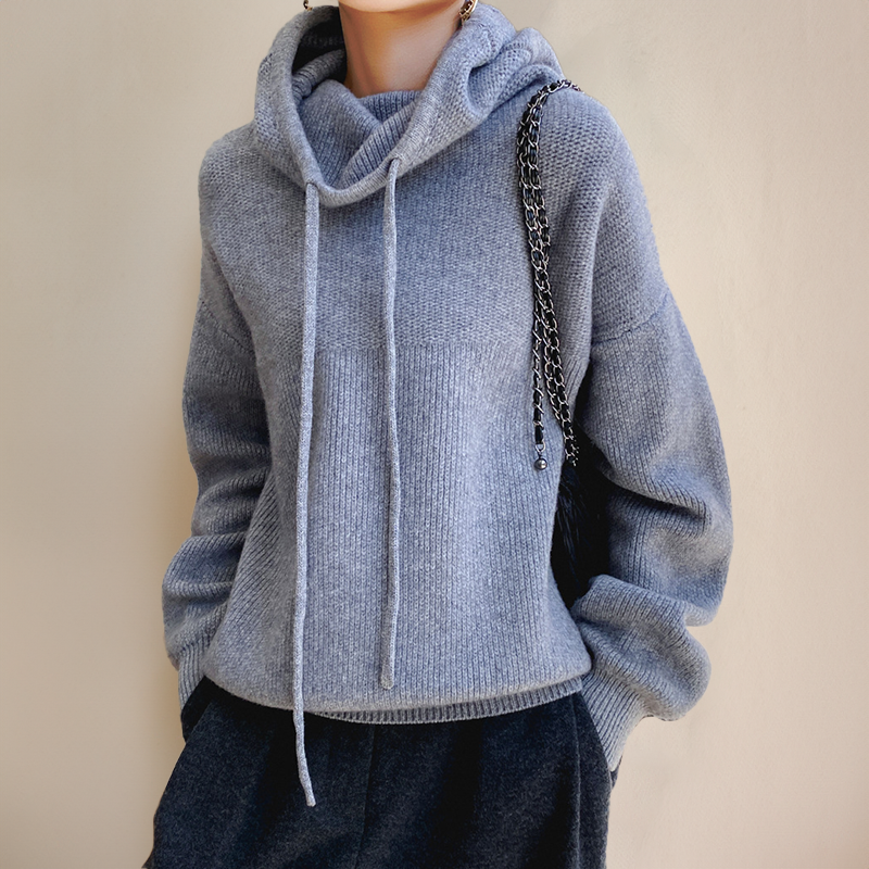 Oversized Hoodie Sweater with Drawstring