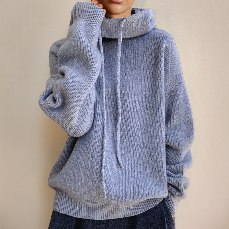 Oversized Hoodie Sweater with Drawstring