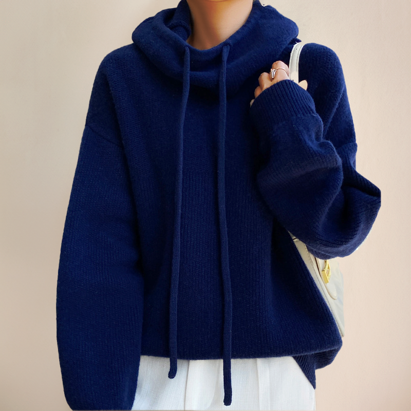 Oversized Hoodie Sweater with Drawstring