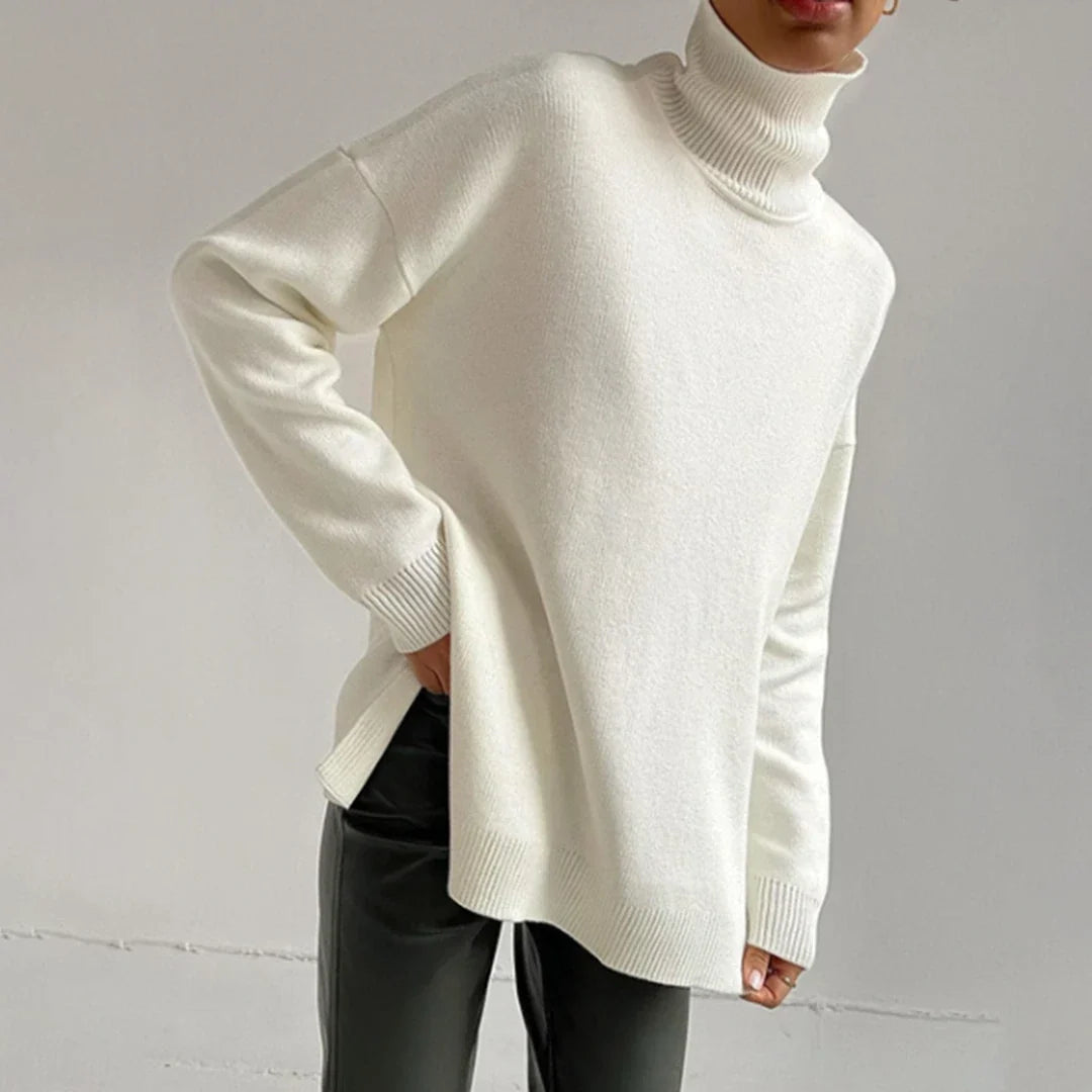 Callie | Oversized Longline Long Sleeve Turtleneck Autumn Winter Jumper Women