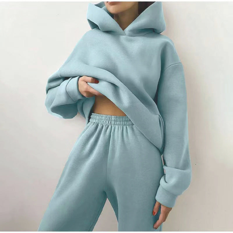 Della | Oversized Hoodie Long Sleeve Fleece Tracksuit Women