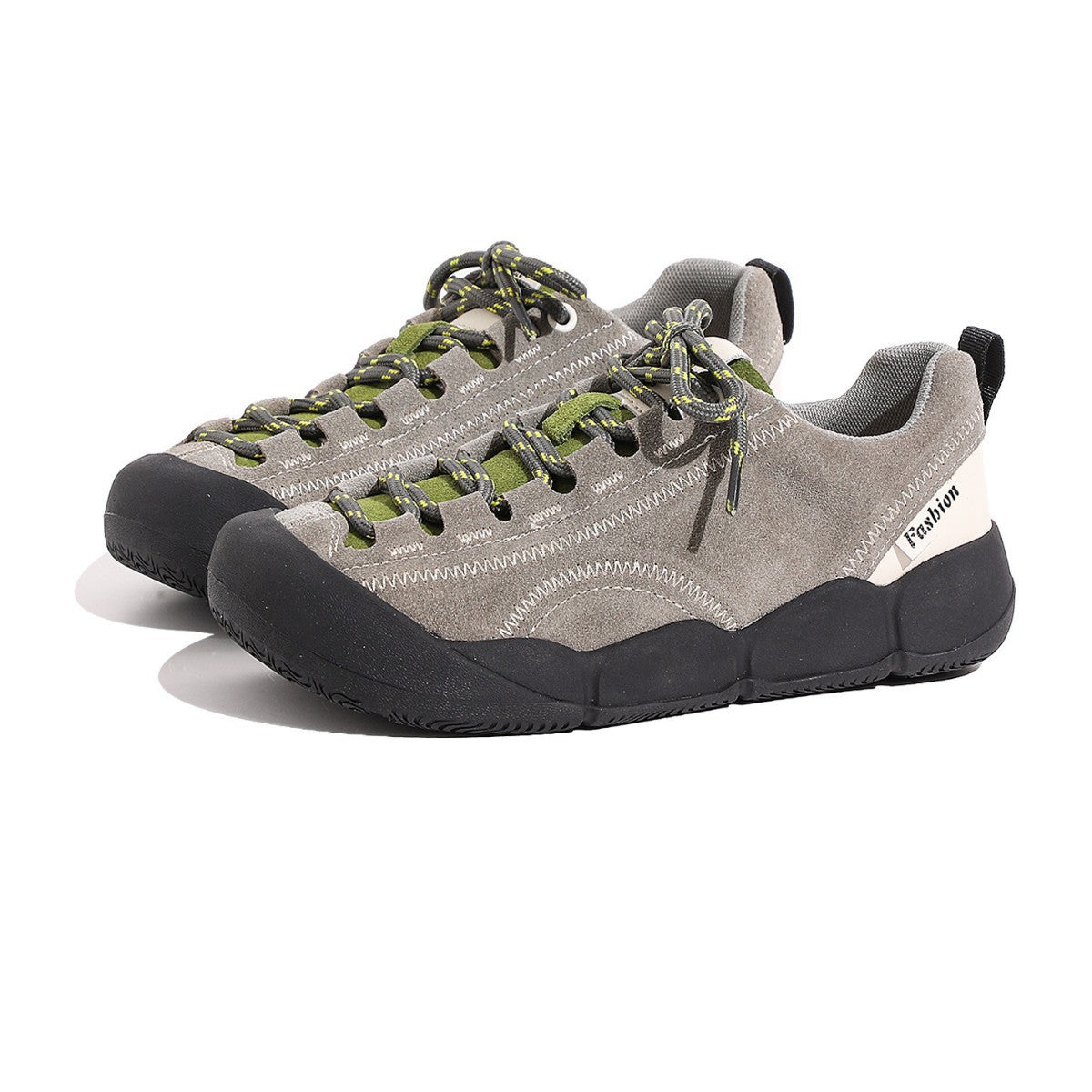 Lyla | Faux Suede Low Round Toe Chunky Autumn Flat Trainers Women
