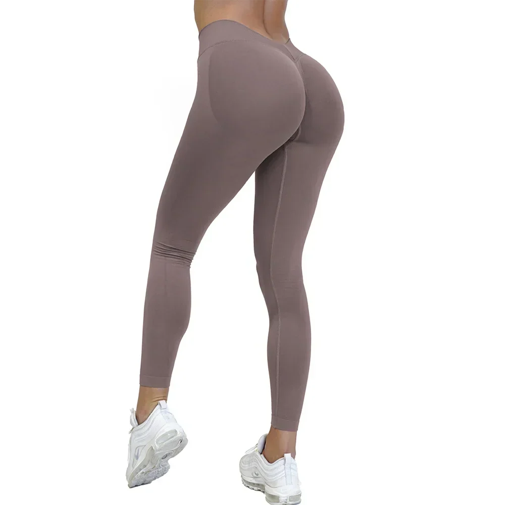 Ilsa | Knitted High Waisted Scrunch Bum Ankle Length Skinny Leggings Women