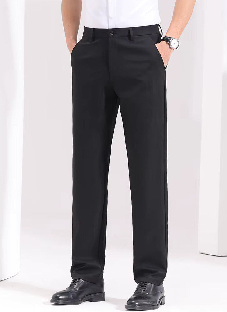 Men's Slim Fit Trousers with Belt Loops | Savoni