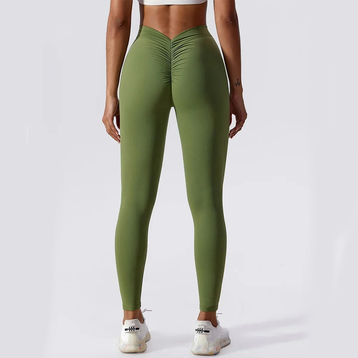 Rhea | High Waisted Scrunch Bum Skinny Ankle Length Leggings Women