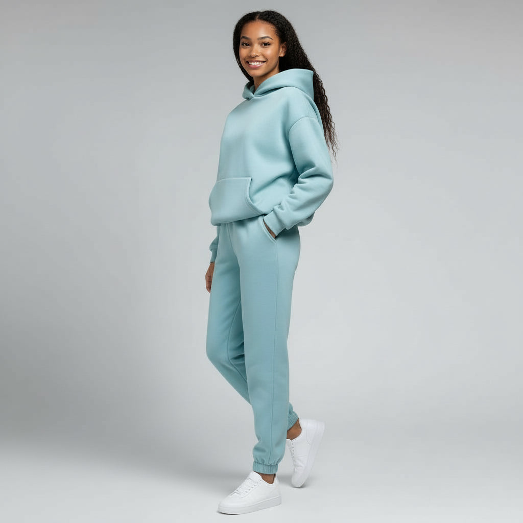 Della | Oversized Hoodie Long Sleeve Fleece Tracksuit Women