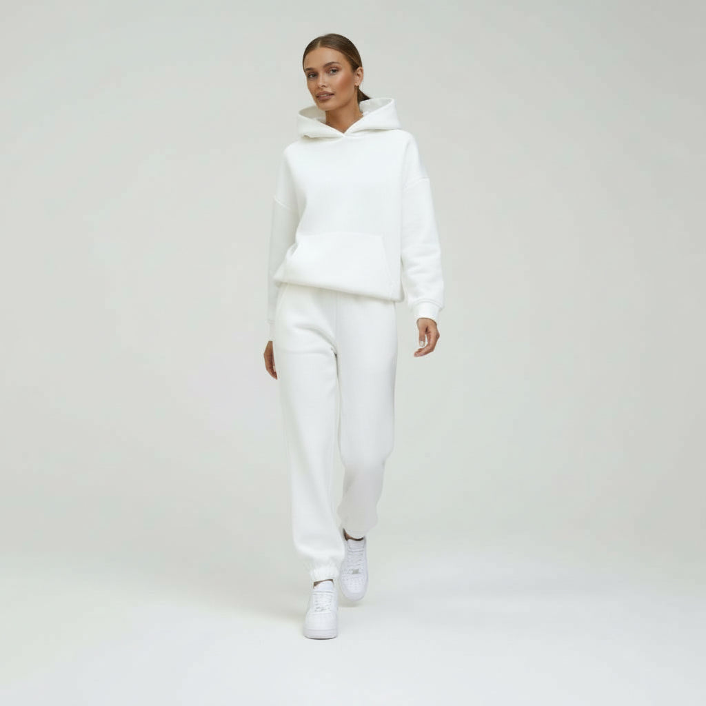 Della | Oversized Hoodie Long Sleeve Fleece Tracksuit Women