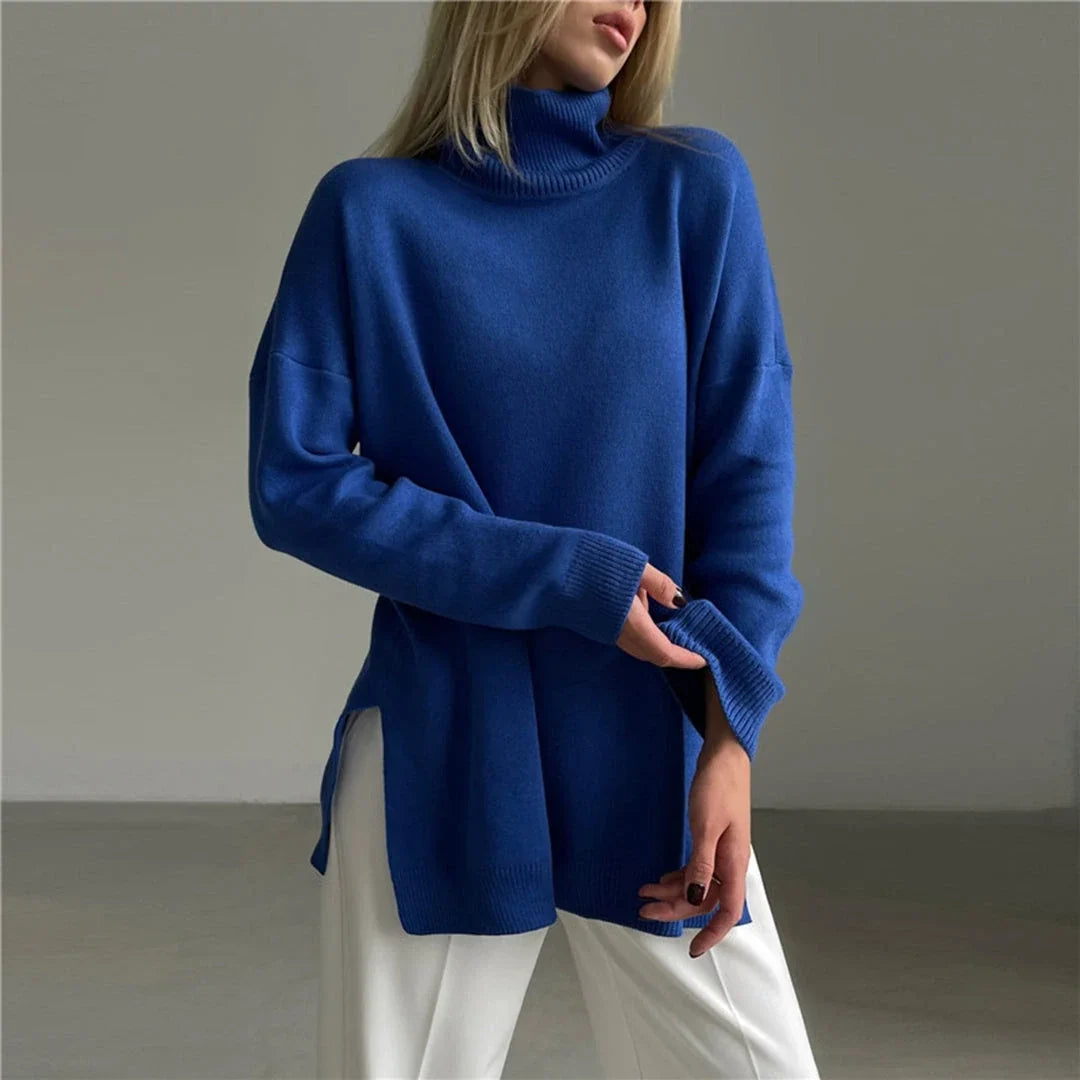 Callie | Oversized Longline Long Sleeve Turtleneck Autumn Winter Jumper Women