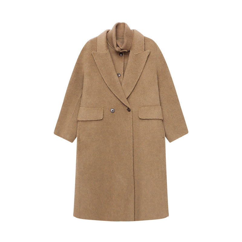 Enya | Long Lapel Pocket Smart Tailored Coat Women