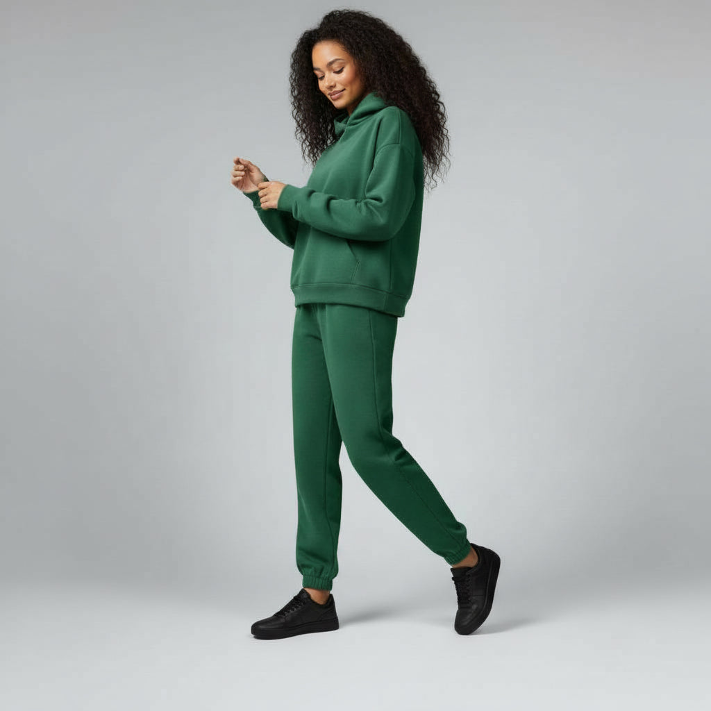 Della | Oversized Hoodie Long Sleeve Fleece Tracksuit Women