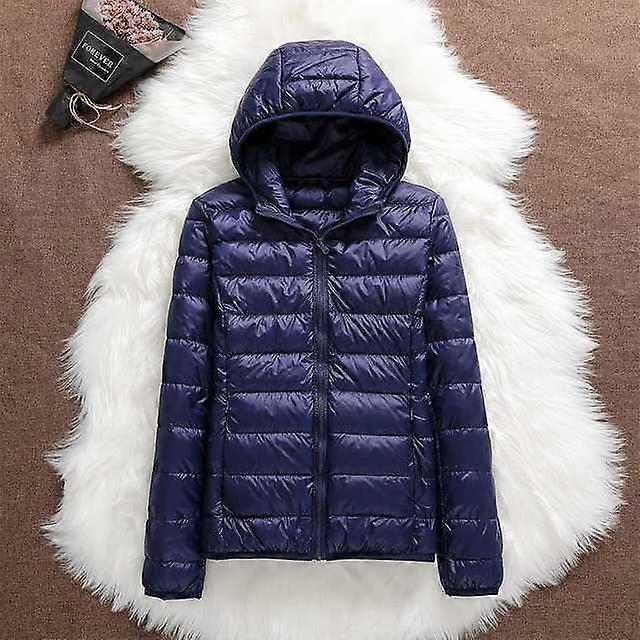 Enya | Winter Fitted Shiny Quilted Zip Up Hooded Padded Puffer Jacket Women