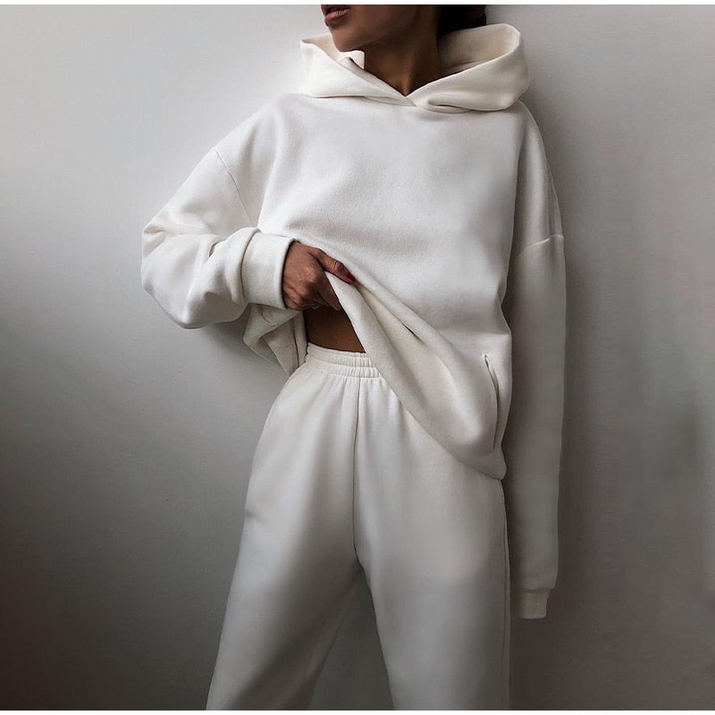 Juno | Winter Oversized Hoodie Long Sleeve Fleece Tracksuit Women