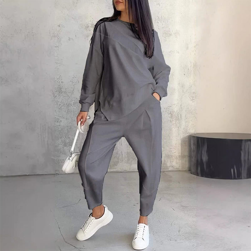 Aria | Knitted Oversized Long Sleeve Loose Autumn Tracksuit Women
