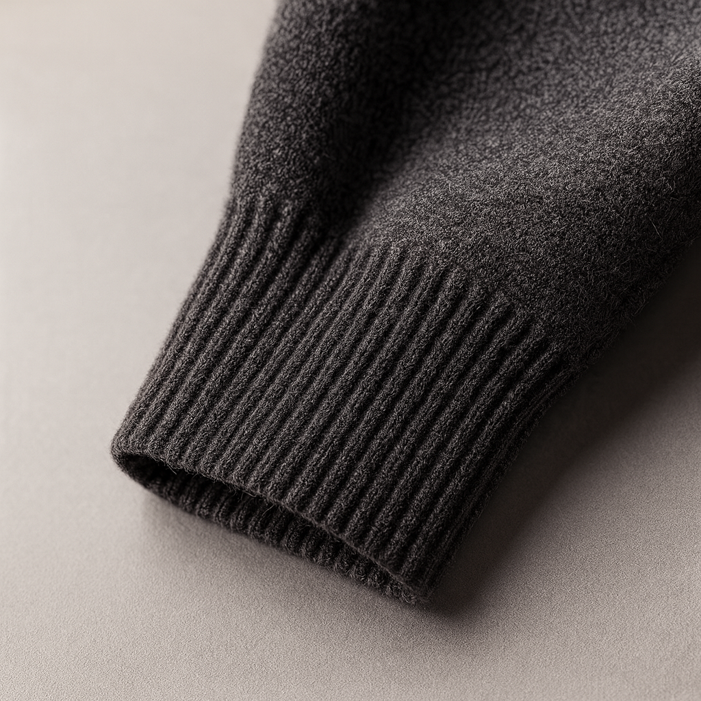 Men's Shawl Collar Sweater in Smooth Fine Knit | Savoni