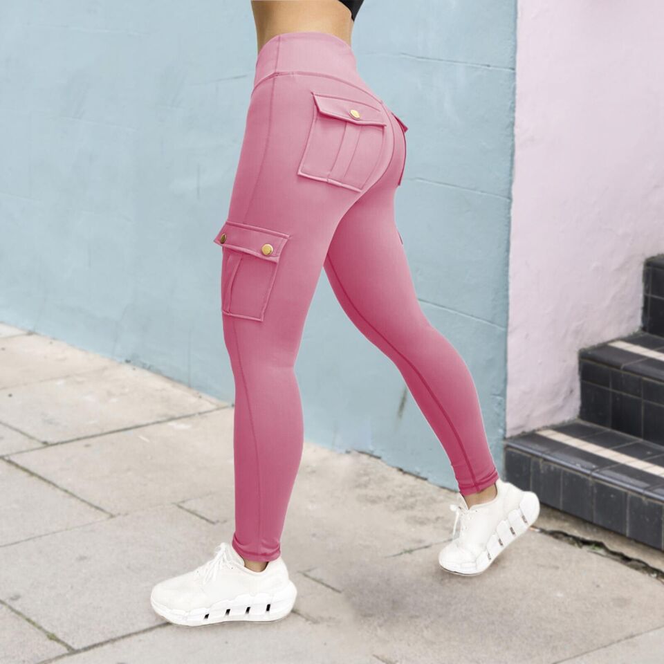 Liv | High Waisted Cargo Pocket Skinny Leggings Women