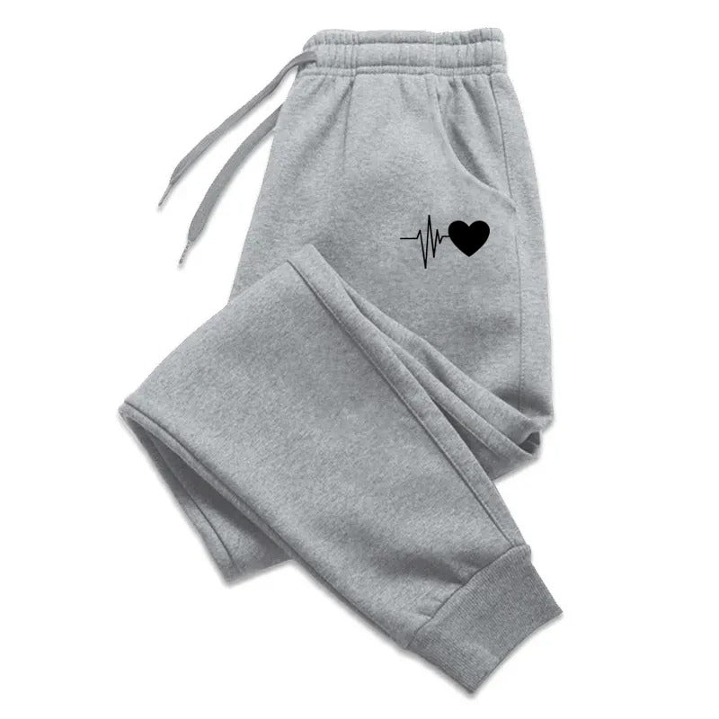 Lucia | Fleece Drawstring Elasticated Waist Side Pockets Cuffed Tapered Winter Joggers Women