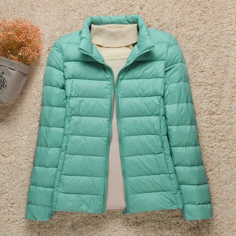 Sienna | Winter Hooded Zip Up Quilted Short Padded Puffer Jacket Women