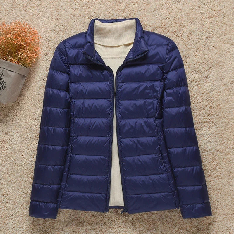Sienna | Winter Hooded Zip Up Quilted Short Padded Puffer Jacket Women