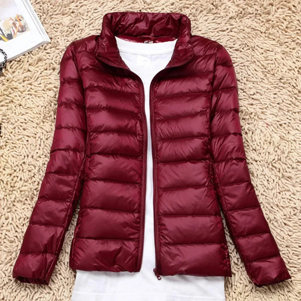 Sienna | Winter Hooded Zip Up Quilted Short Padded Puffer Jacket Women