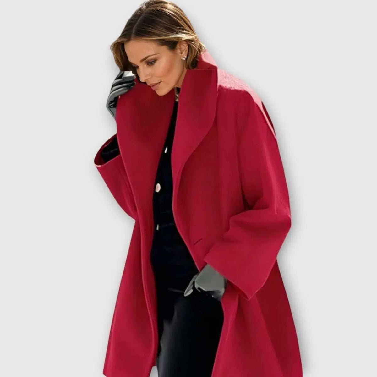 Penny | Shawl Collar Drop Shoulder Autumn Smart Tailored Coat Women
