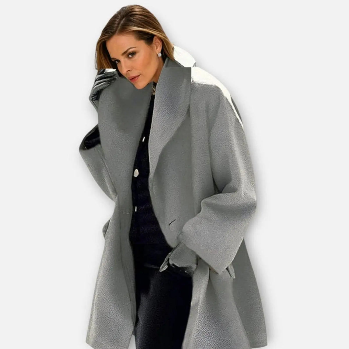 Penny | Shawl Collar Drop Shoulder Autumn Smart Tailored Coat Women