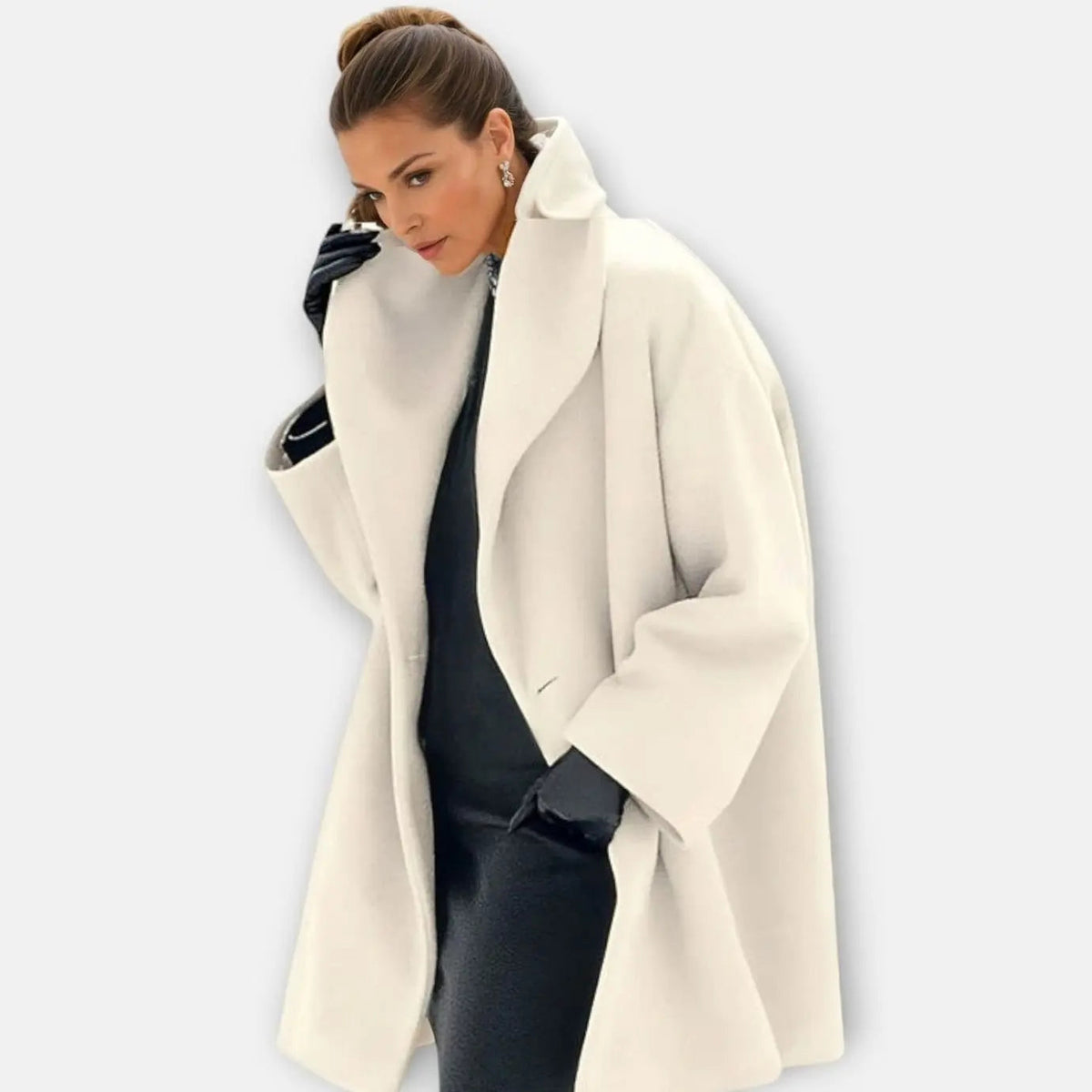Penny | Shawl Collar Drop Shoulder Autumn Smart Tailored Coat Women