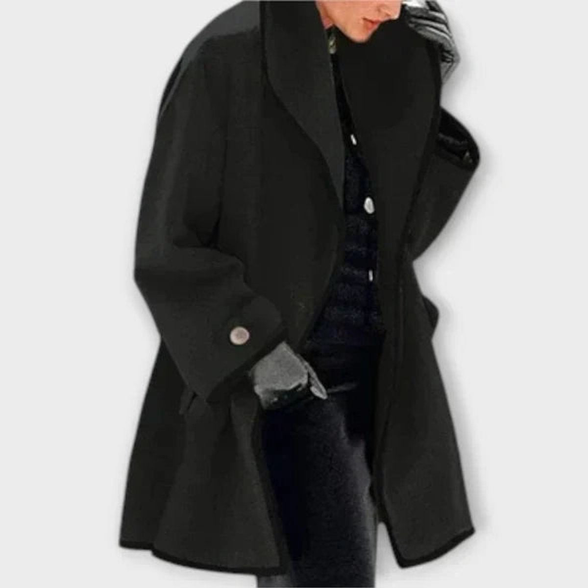 Aimee | A Line Shawl Collar Flare Short Smart Tailored Coat Women
