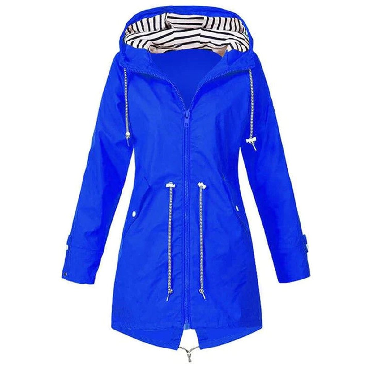 Demi | Lined Longline Hooded Autumn Waterproof Coat Women